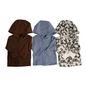 Hanes‎ Baby Ultimate Zippin Hoodie Jacket Sweatshirt, Lot of 3, 0-6M, NEW